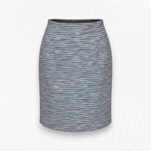 Tahari Arthur S. Levine Multicolor Tweed High Waisted 2010s Pencil Skirt Size 2